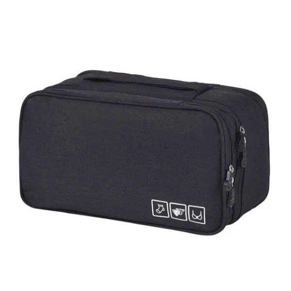 pochette sous-vêtements de voyage travelbasics noir