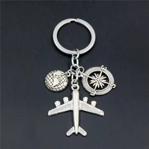 Porte-Clés Avion <br>Globe-Trotteur