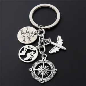 Porte-Clés Voyage Avion <br>No Matter Where