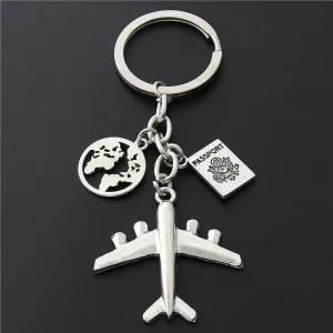 Porte-Clés Voyage <br>Passeport Avion