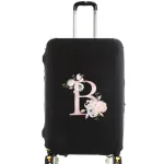 protection de valise pink flowers letter