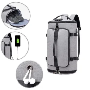 sac à dos avec compartiment chaussures antivol et connecté