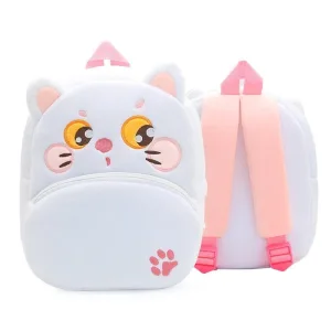 sac à dos chat blanc 3d