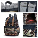 sac à dos de randonnée motif aztèque