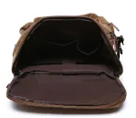 sac à dos de voyage en cuir vintage