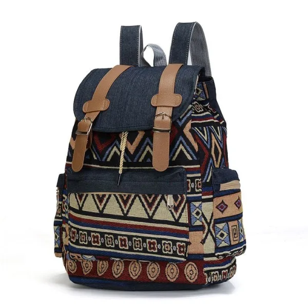 sac à dos de voyage motif aztèque