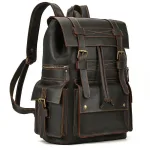 sac à dos en cuir robuste homme