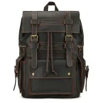 sac à dos homme en cuir lors de déplacements