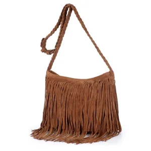 sac bandoulière voyage femme bohème à frange