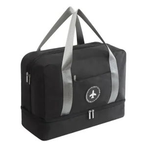 sac de voyage avec compartiment chaussures happy flight noir