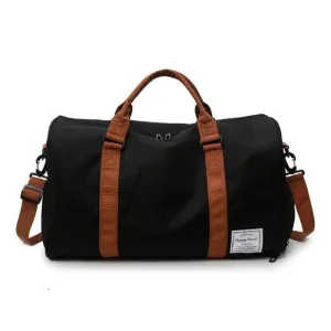 sac de voyage avec compartiment chaussures happy travel noir