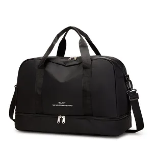 sac de voyage femme avec compartiment chaussures noir