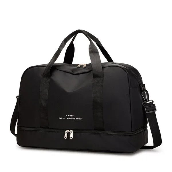 sac de voyage femme avec compartiment chaussures noir