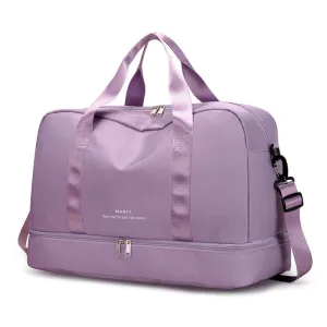 sac de voyage femme avec compartiment chaussures violet