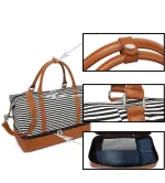 sac de voyage femme week-end rayures marines
