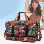 sac de voyage fleuri