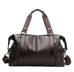 sac de voyage lisse marron