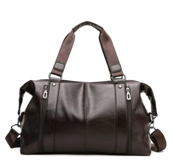 sac de voyage lisse marron