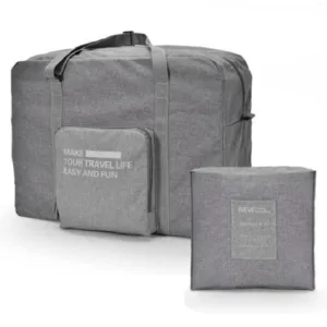 sac de voyage pliable gris
