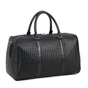 sac de voyage tressé noir