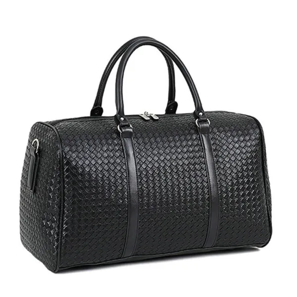 sac de voyage tressé noir