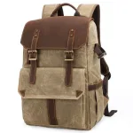 sac de voyage vintage avec compartiment pour appareil photo