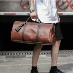 sac de voyage vintage avec range chaussures