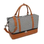 sac femme rayé pour voyage