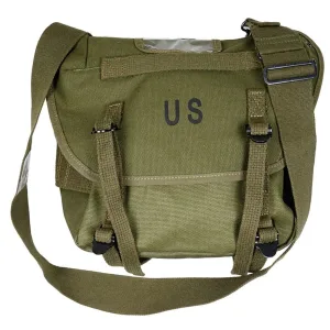 sac US Army 1980 vintage toile kaki