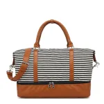 sac week-end rayé pour femme