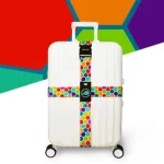 sangle de bagage mosaïque colorée