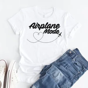 T-Shirt Voyage Avion Femme <br>Airplane Mode