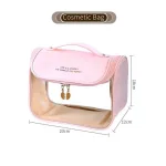 trousse de maquillage transparente suspendue