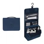 trousse de toilette à suspendre de voyage bleue marine