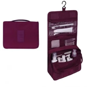 trousse de toilette à suspendre de voyage bordeaux