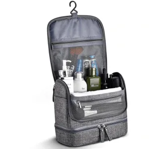 trousse de toilette de voyage grise