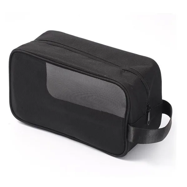 trousse de toilette de voyage maille noire