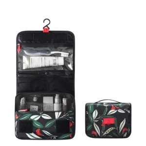 trousse de toilette de voyage motif floral
