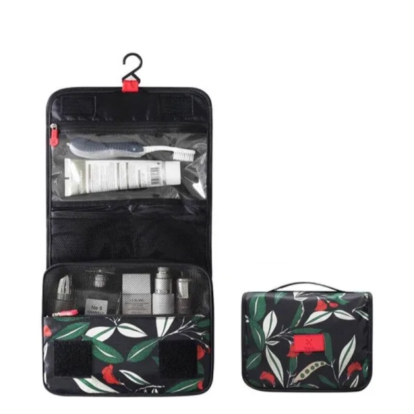 trousse de toilette de voyage motif floral