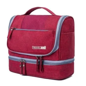 trousse de toilette de voyage travel bag rouge