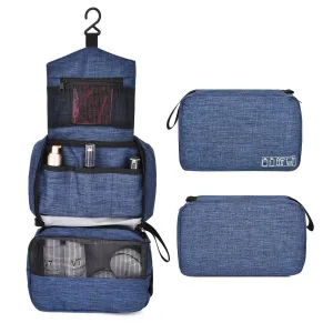 trousse de toilette de voyage travelbasics bleu marine