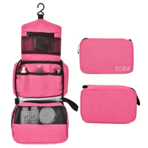 trousse de toilette de voyage travelbasics rose