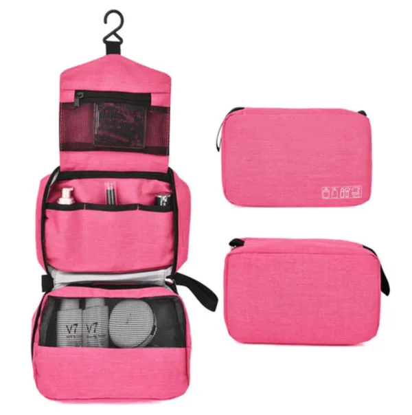 trousse de toilette de voyage travelbasics rose