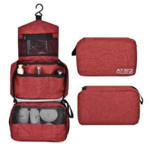 trousse de toilette de voyage travelbasics rouge