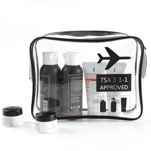 trousse de toilette de voyage TSA approved