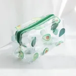 trousse de toilette femme transparente avocats
