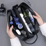 trousse de toilette homme en simili cuir