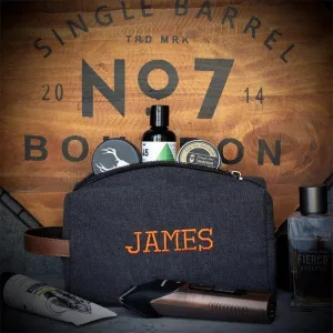 Trousse de Toilette Homme Personnalisable <br>Vintage (Prénom)