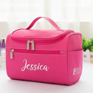 Trousse de Toilette Personnalisée Prénom <br>Femme (Rose)