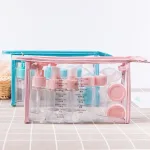 trousse de toilette transparente kit avion complet